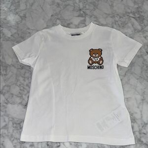 Moschino White Teddy Bear Short Sleeve Tee 5T